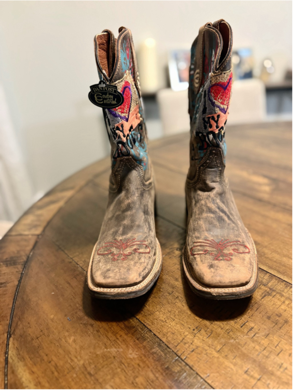 Dan Post New Rare Handcrafted Leather Cowboy Western Boots - Picture 4 of 8